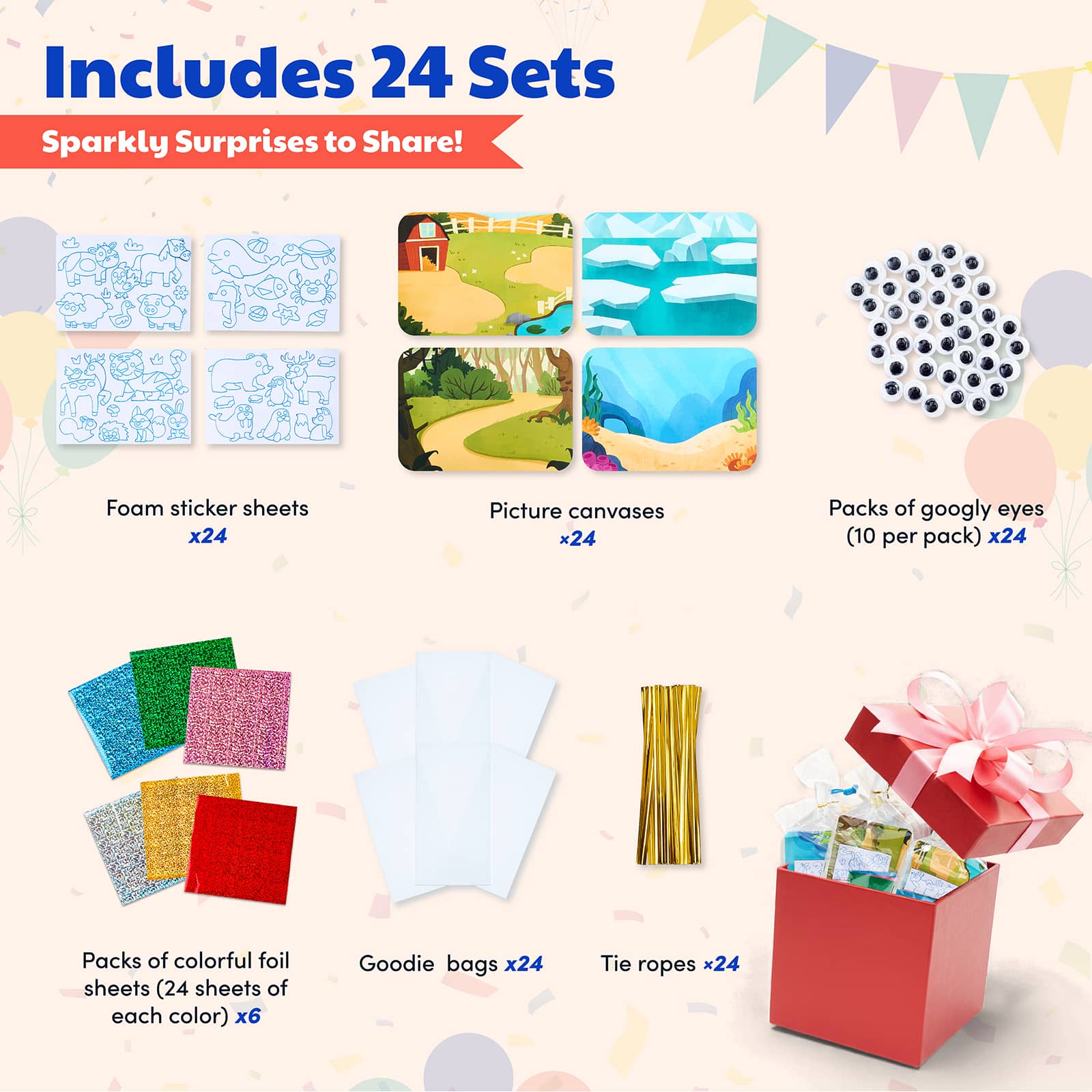 Ocean Sparkle Foil - 24 Set (Найзуудын 24 ширхэг багцтай) 4